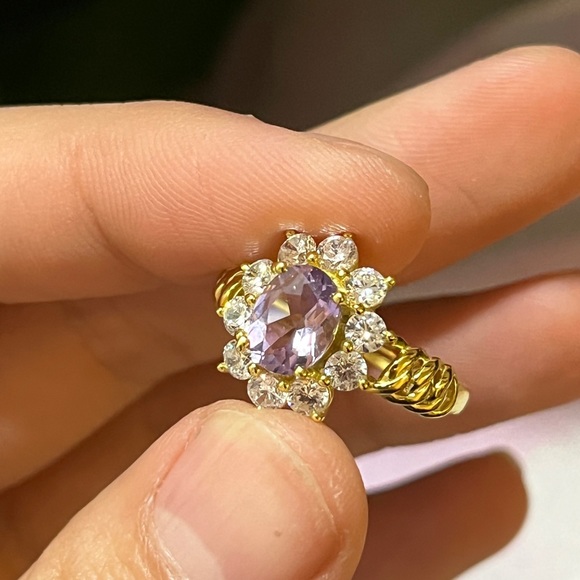 amethyst ring silver ring National stone - Picture 6 of 8